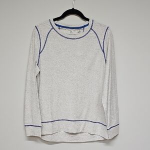 Tommy Bahama Seashore Slub Tee, Heather Gray Blue, Size Medium